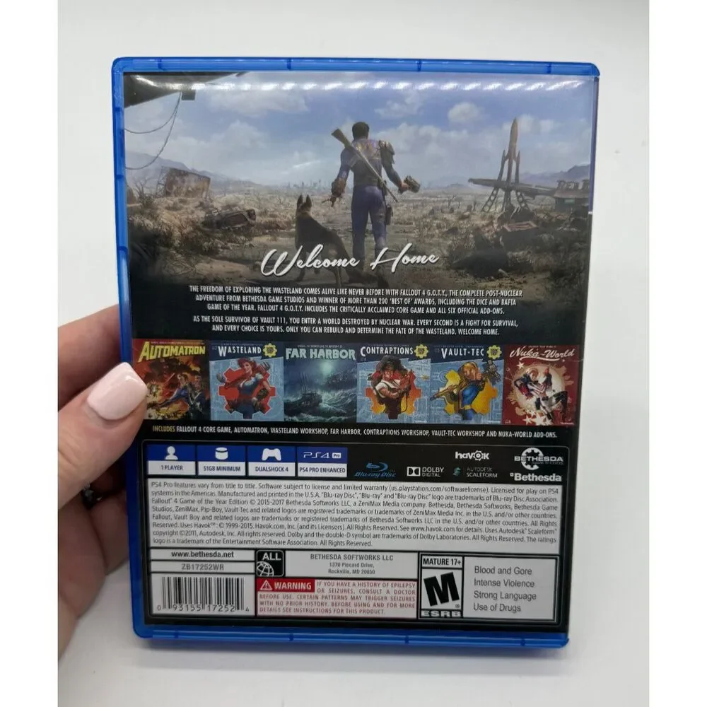 Fallout 4 G.O.T.Y. Edition For PS4 Game Of The Year Edition Complete Poster‎